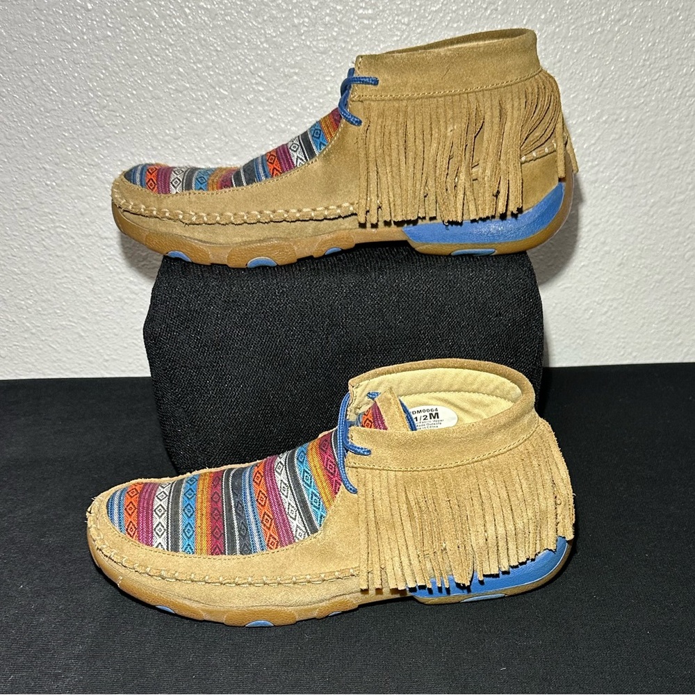 Twisted X‎ WDM0064 Serape Fringe moccasins